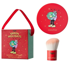 悦诗风吟丝柔无瑕定妆蜜粉套装01缎采浅米-[圣诞限量版]